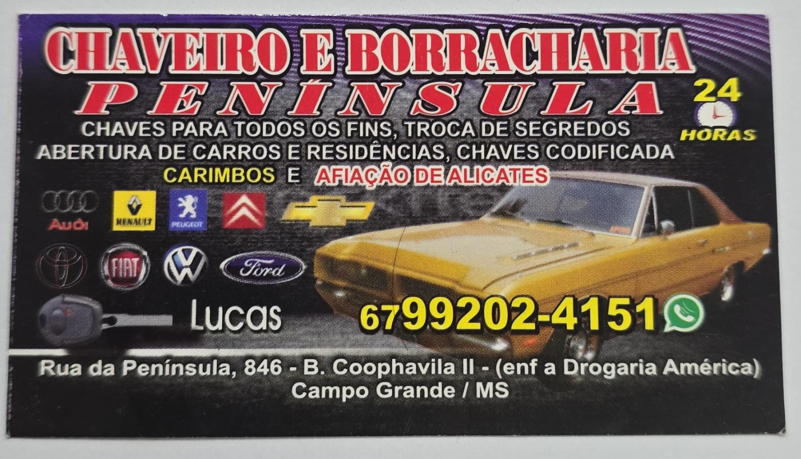 Chaveiro Península - Lucas