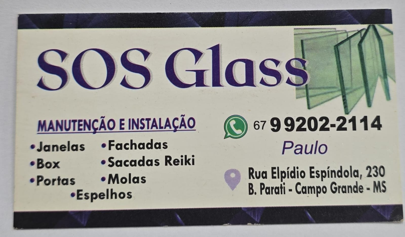 SOS Glass - Paulo