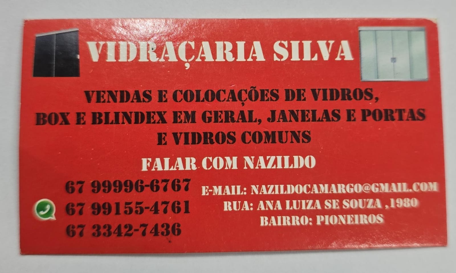 Vidraçaria Silva - Nazildo