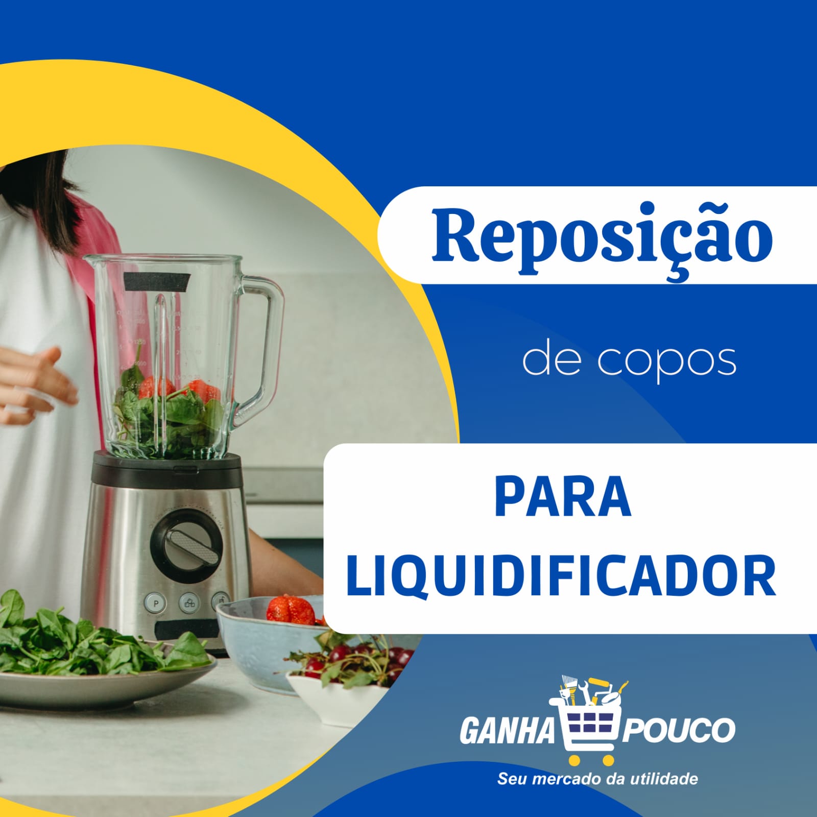 Reposição de copos para Liquidificador